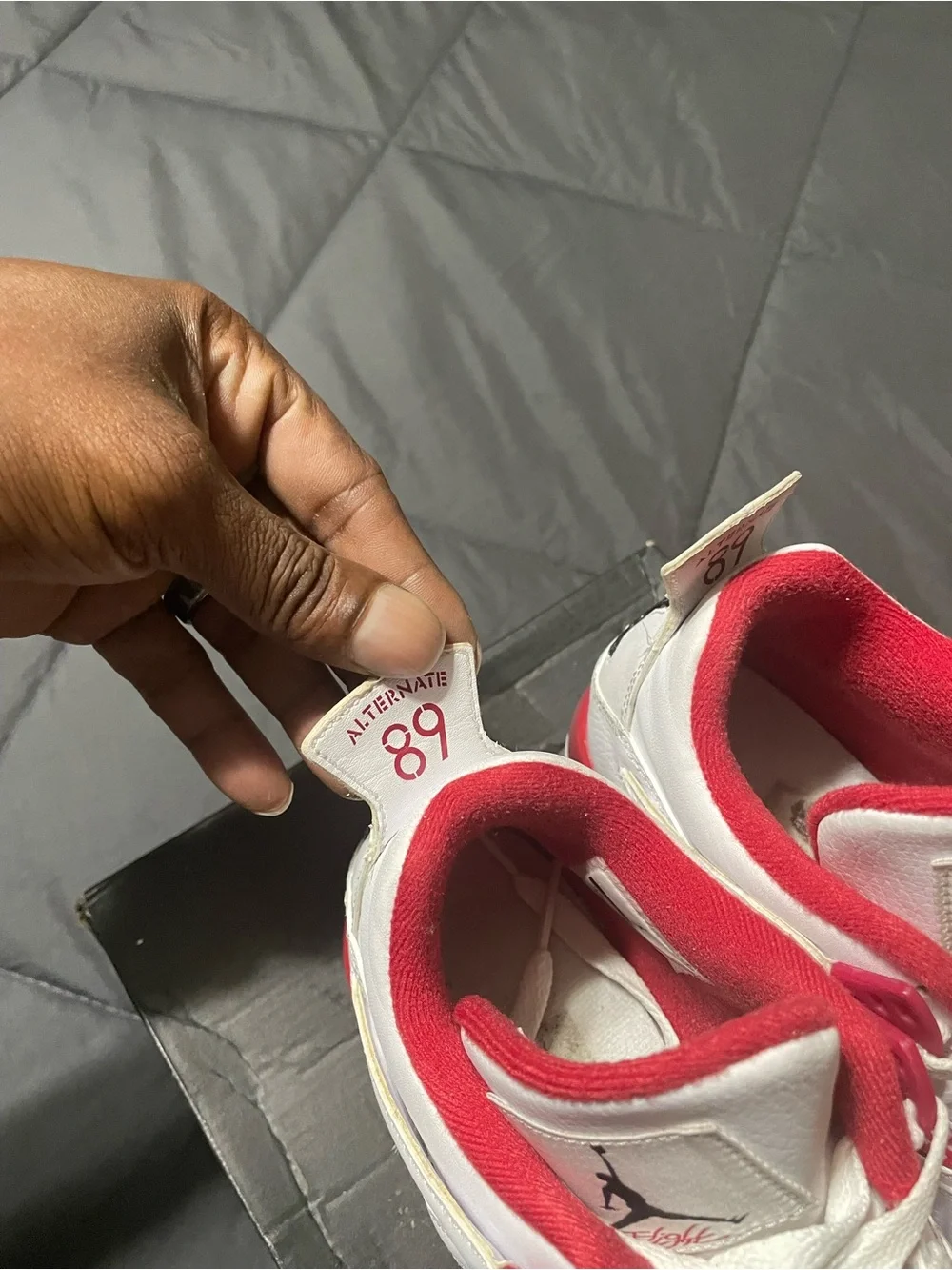 Kids Jordan 4 Alternate 89 Basketball Sneakers